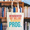 Introverted But Willing To Discuss Prog Rock Music Lover Canvas Tote Bag