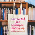 Introverted Willing To Discuss Welsh Pony And Cob Introvert Canvas Tote Bag Introverted Willing To Discuss Welsh Pony And Cob Introvert Canvas Tote Bag