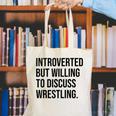 Introverted Wrestler Wrestling Introvert Canvas Tote Bag Introverted Wrestler Wrestling Introvert Canvas Tote Bag
