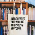 Introverted Yoyo Toy Player Yo-Yo Introvert Canvas Tote Bag Introverted Yoyo Toy Player Yo-Yo Introvert Canvas Tote Bag