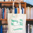 It's Way Too Peopley Outside Introvert Sarcastic Humor Canvas Tote Bag