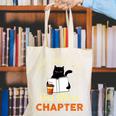 Just One More Chapter Fun Cat Coffee Reading Book Premium Tri-Blend Canvas Tote Bag