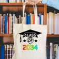 K -12th Grade Hand Prints Space Graduation Class Of 2034 Canvas Tote Bag