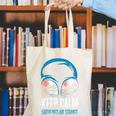 Keep Calm Earthlings Are Strange Alien Introvert Canvas Tote Bag