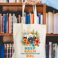 Keep Calm And Remember The 80s Retro Vintage Nostalgia Canvas Tote Bag