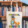 Kids Preschool Graduate Dinosaur Trex Preschool Graduation Canvas Tote Bag