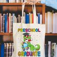 Kids Preschool Graduate T-Rex Dinosaur Preschool Graduation Canvas Tote Bag