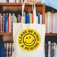 Be Kind Rewind Shirt Retro Nostalgia Sticker 80s 90s Tee Premium Tri-Blend Canvas Tote Bag