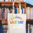 Last Day Of School Year 2025 Preschool Autograph Graduation Canvas Tote Bag
