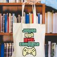 Level Complete Jr High School Graduation Grad SloganShirt Canvas Tote Bag