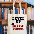 Level Up Middle School 5th Grade Graduation Canvas Tote Bag