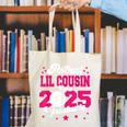 Lil Cousin Of a 2025 Graduate Prom Graduation 25 VolleyBall Canvas Tote Bag