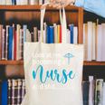 Look At Me Becoming A Nurse &Shit Graduation Nursing Student Canvas Tote Bag