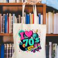 I Love The 70s Retro Cassette Roller Vinyl Disco Nostalgia Canvas Tote Bag I Love The 70s Retro Cassette Roller Vinyl Disco Nostalgia Canvas Tote Bag