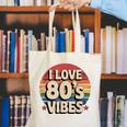 I Love 80’s Vibes Retro 80s Style Vintage Sunset Nostalgia Canvas Tote Bag