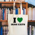 I Love Irish Exits St Patrick's Day Introvert Party Canvas Tote Bag