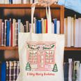 A Very Merry Bookmas Cozy Christmas Bookstore Holiday Cute Canvas Tote Bag A Very Merry Bookmas Cozy Christmas Bookstore Holiday Cute Canvas Tote Bag