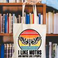I Like Moths And Maybe 3 People Insect Moth Lovers Introvert Canvas Tote Bag