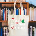 Nice Naughty Introvert Christmas List Santa Canvas Tote Bag Nice Naughty Introvert Christmas List Santa Canvas Tote Bag