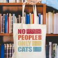 No People Only Cats Introvert Canvas Tote Bag