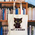 Not A Hugger Tee Angry Cat Sarcastic Cute Introvert Canvas Tote Bag Not A Hugger Tee Angry Cat Sarcastic Cute Introvert Canvas Tote Bag