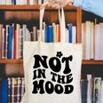 Not In The Mood Anti Social Introvert Sarcastic Retro Canvas Tote Bag Not In The Mood Anti Social Introvert Sarcastic Retro Canvas Tote Bag