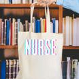 Nurse Glitch Aesthetic Graduation Nurse Glitch Graphic Art Canvas Tote Bag