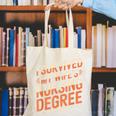 Nurse Graduation I Survived My Wife'S Nursing Degree Nurse Canvas Tote Bag