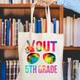 Peace Out 5th Grade Tie Dye Graduation Last Day Of School Canvas Tote Bag