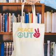 Peace Out 6th Grade Graduation Last Day Of School Canvas Tote Bag