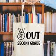 Peace Out Second Grade Last Day Of School Graduation Kids Canvas Tote Bag