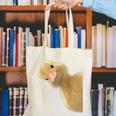 Peking Duck Peeking Chef Graduation Farm Duck Lover Canvas Tote Bag