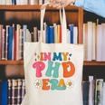 In My Phd Era Groovy Phd Graduation Future Doctor Canvas Tote Bag