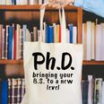 Phd Shirt Bs Doctorate Graduation Doctoral Canvas Tote Bag