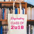 Pink Respiratory Therapist Class Of 2018 GraduationShirt Canvas Tote Bag