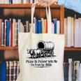 Please Be Patient With Me I'm From The 1900s Oxen And Wagon Premium Canvas Tote Bag
