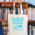 Please Be Patient With Me I'm From The 1900s Pixel Wagon Canvas Tote Bag