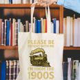 Please Be Patient With Me I'm From The 1900s Steam Train Canvas Tote Bag Please Be Patient With Me I'm From The 1900s Steam Train Canvas Tote Bag