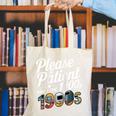 Please Be Patient I'm From The 1900s Vintage Tech Graphic Raglan Baseball Tee Canvas Tote Bag