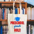 Preschooler Graduation Grad Cap Preschool Grads Rule Canvas Tote Bag
