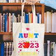 Proud Aunt Of 2023 Pre-K Graduate Senior Graduation Matching Canvas Tote Bag