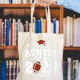 Proud Auntie Of A 2026 Senior Football Graduation Family Canvas Tote Bag
