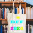 Proud Bff Of Kindergarten Graduate 2024 Graduation Bff Canvas Tote Bag