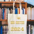 Proud Big Sister Of Two 2024 Graduate Class 2024 Graduation Premium Canvas Tote Bag