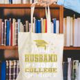Proud Husband Of 2024 College Graduate Family 24 Graduation Canvas Tote Bag