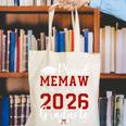 Proud Memaw Of a Class Of 2026 Graduate For Graduation Canvas Tote Bag