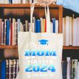 Proud Mom Of 2024 Class Master Graduate Family Graduation Canvas Tote Bag