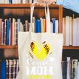 Proud Senior Mom Class Of 2026 Softball Graduation Heart Canvas Tote Bag