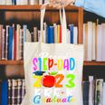 Proud Step-Dad Of 2023 Pre-K Graduate Fathers Day Graduation Canvas Tote Bag