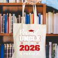 Proud Uncle Of A 2026 Graduate Senior Family Graduation Canvas Tote Bag